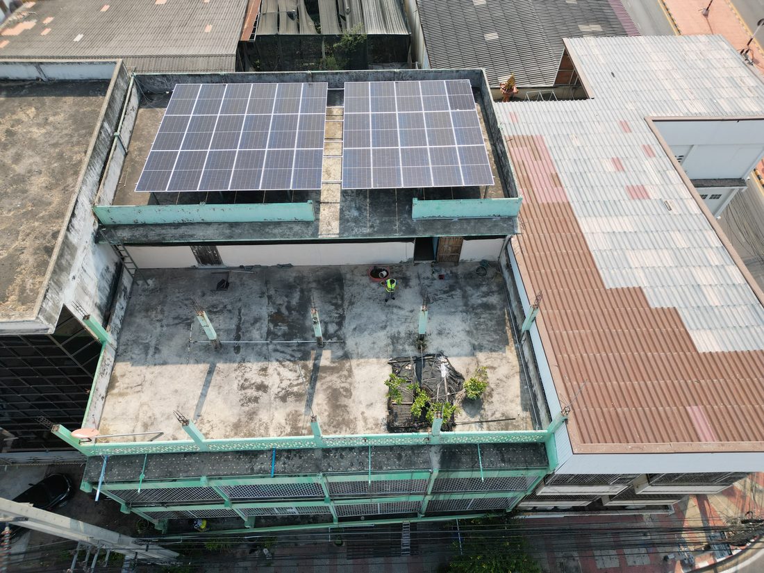 Rooftop arrays from above